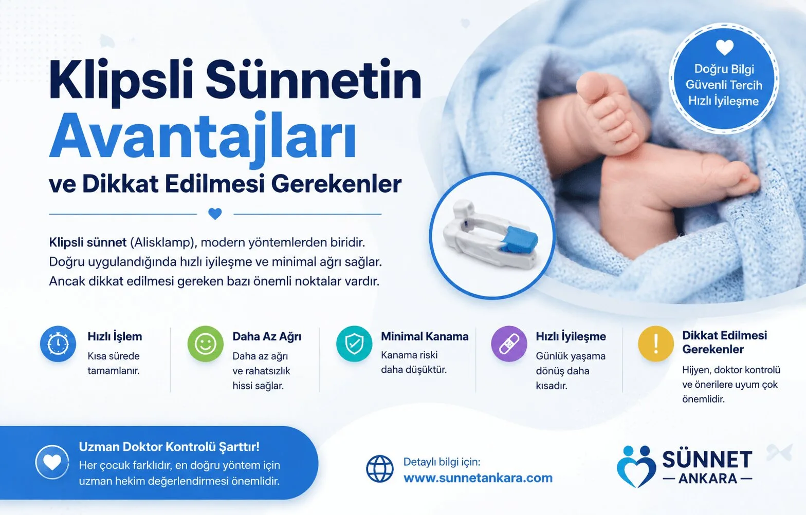 Klipsli Sünnetin Avantajları ve Dikkat Edilmesi Gerekenler