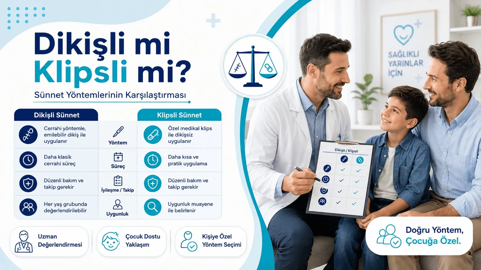 Dikişli mi Klipsli mi? Sünnet Yöntemlerinin Karşılaştırması
